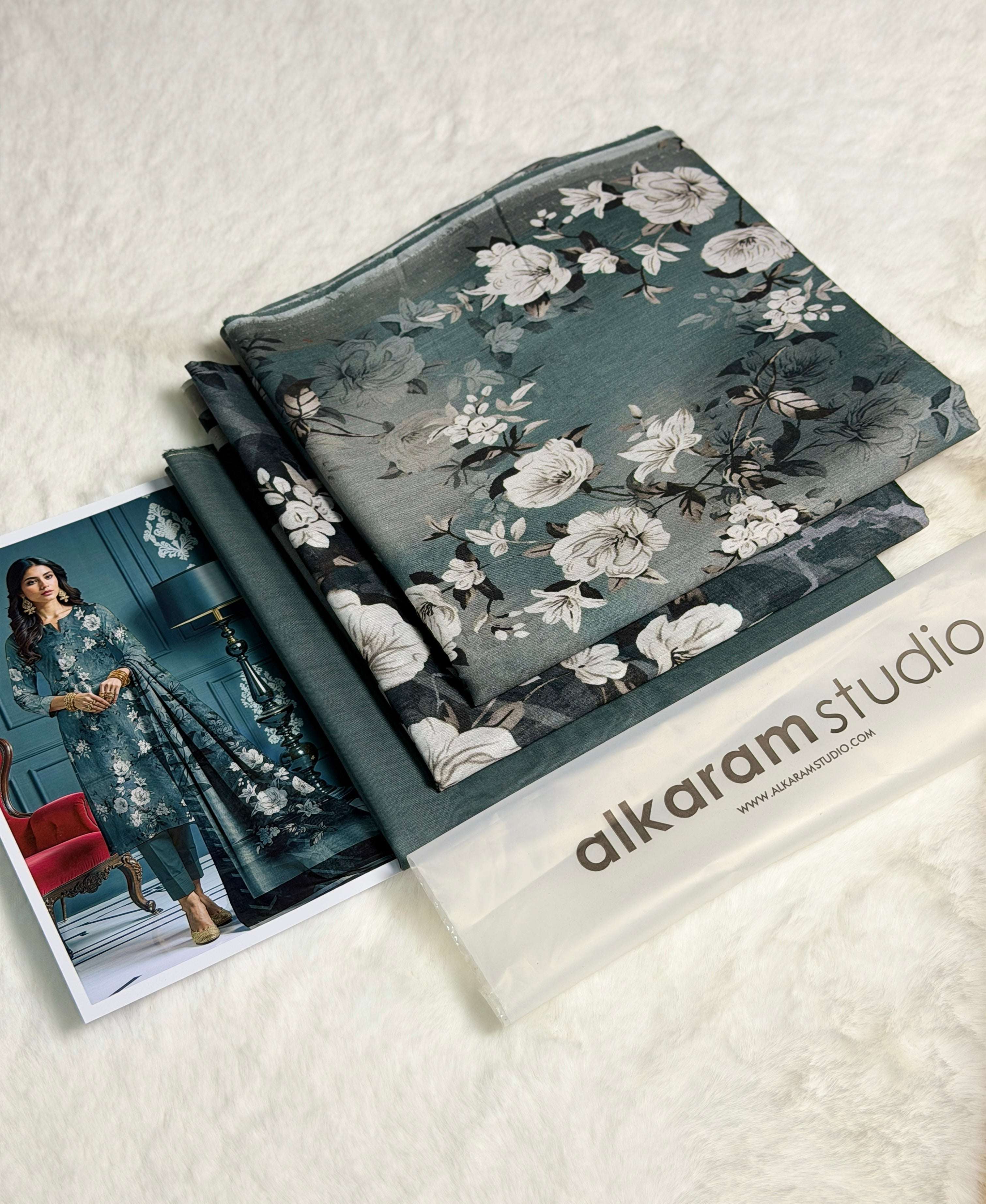 Alkaram Studio Premium Printed Lawn 3-Piece - Image 2