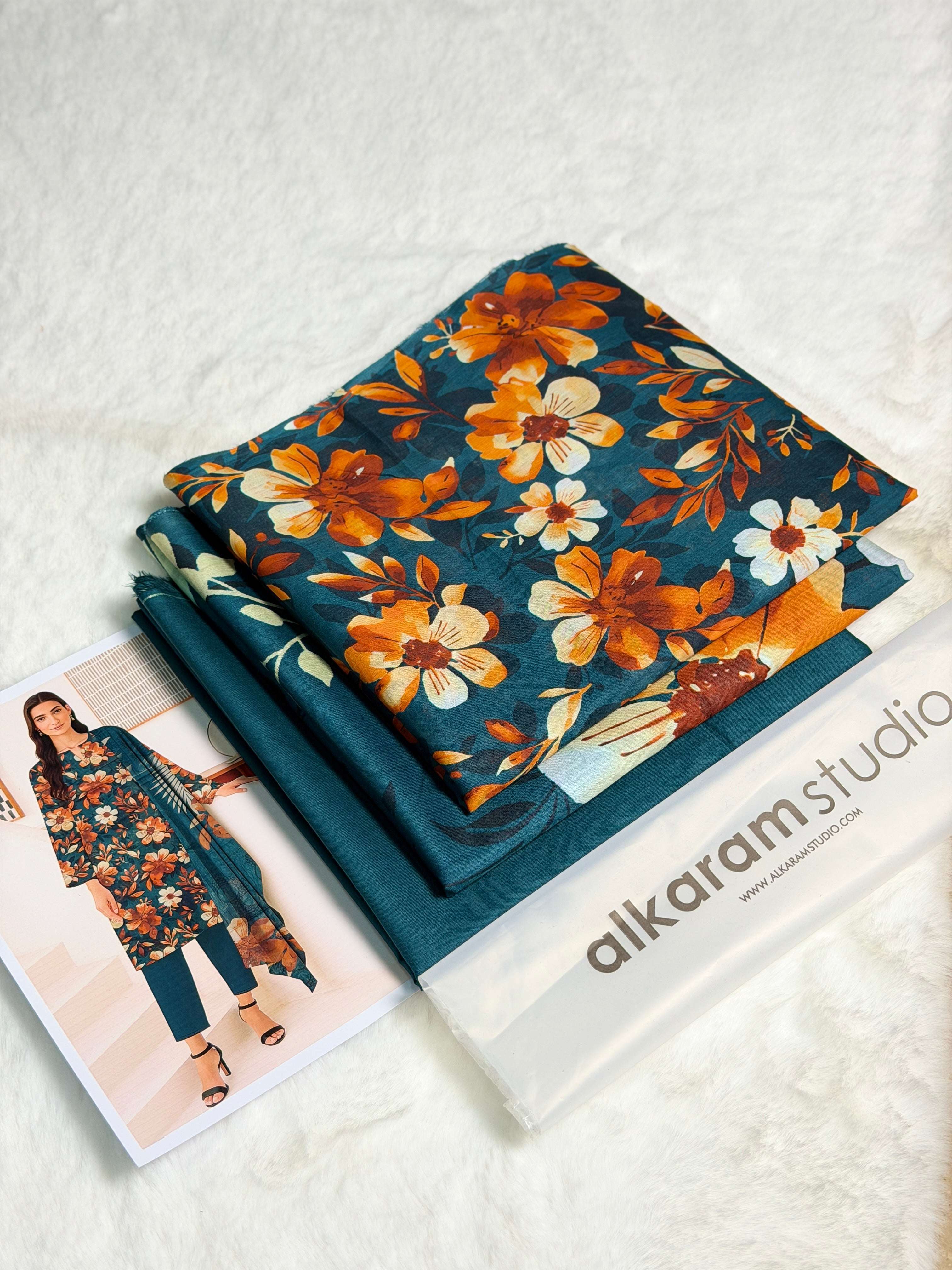 Alkaram Studio Premium Printed Lawn 3-Piece - Image 2