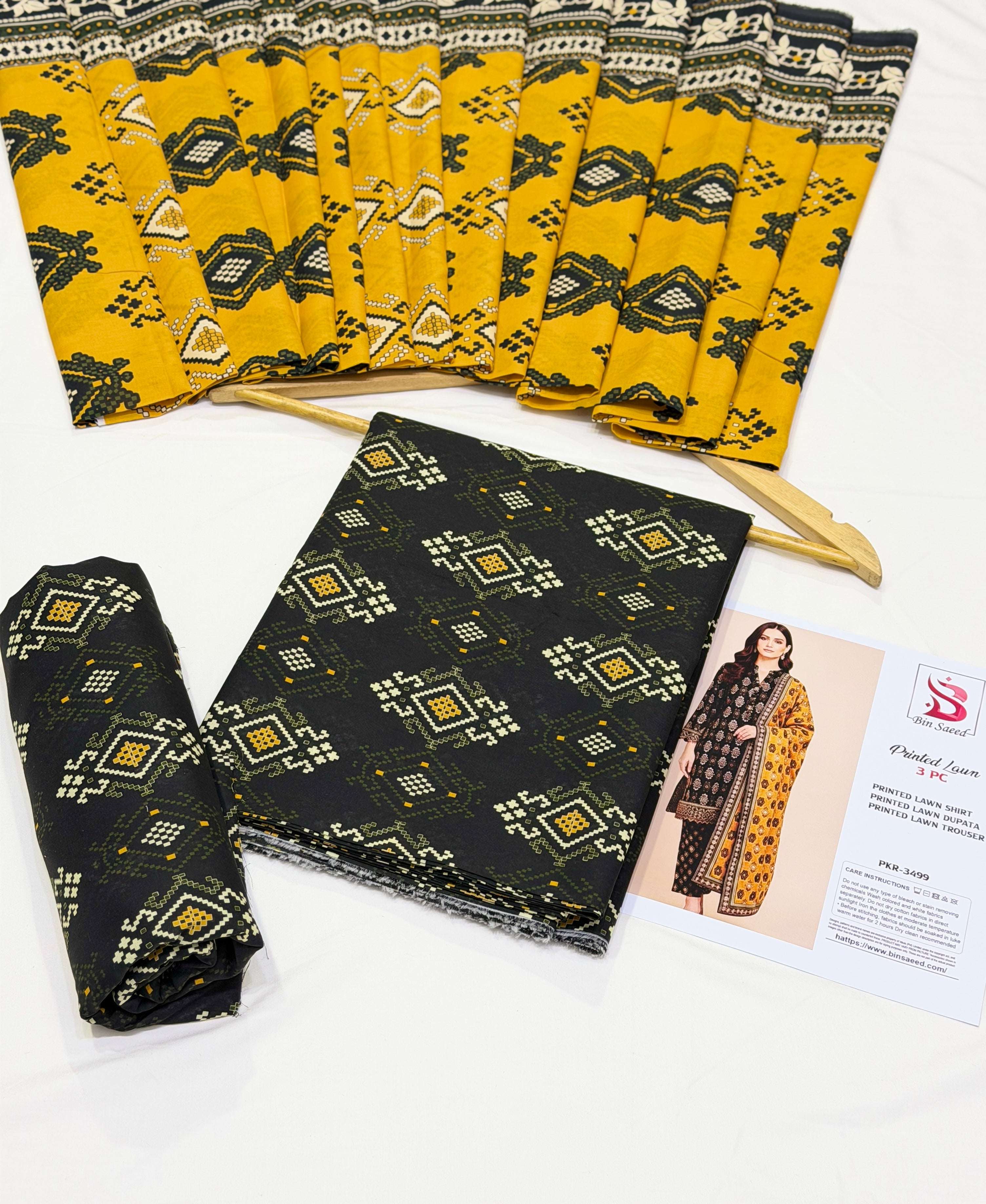 Binsaeed Premium Lawn 3-Piece - Image 2