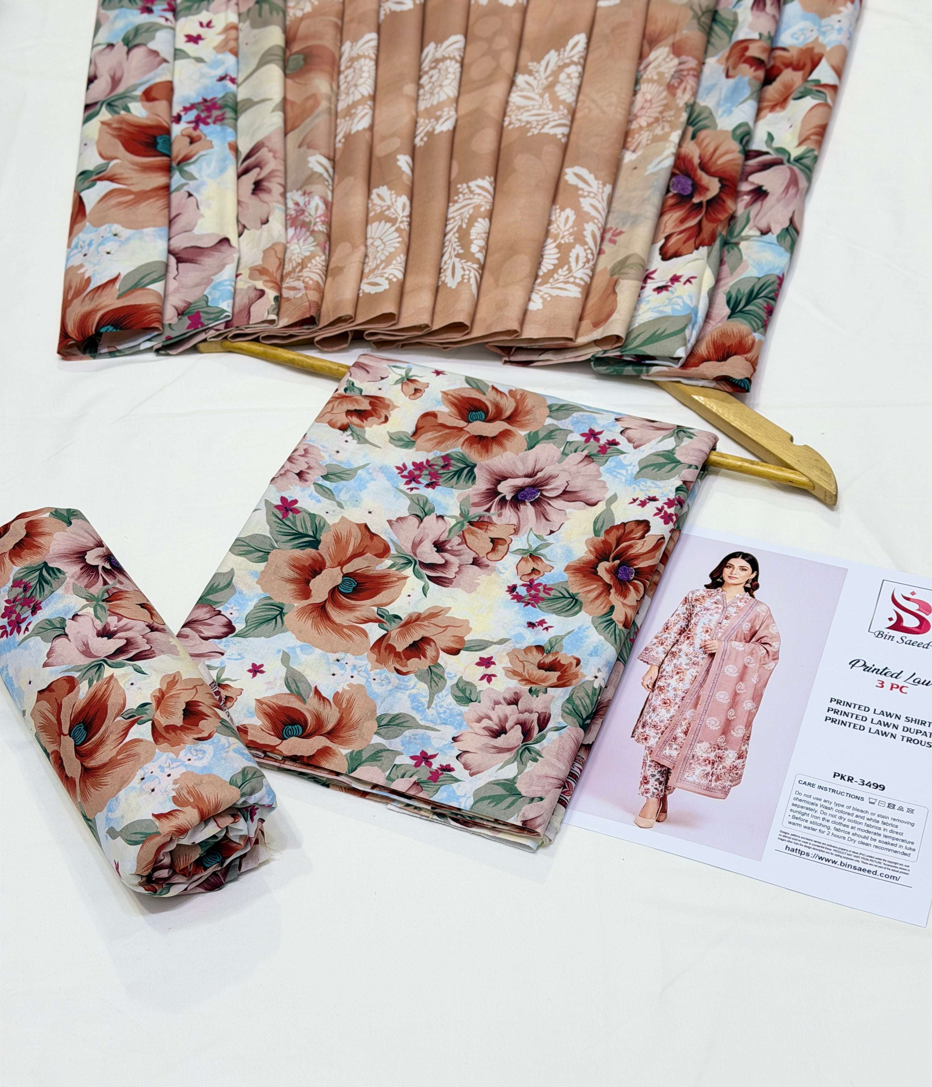 Binsaeed Premium Lawn 3-Piece - Image 2