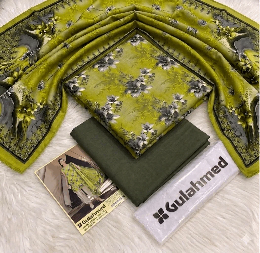 Gulahmed Premium Printed Lawn 3-Piece - Image 2