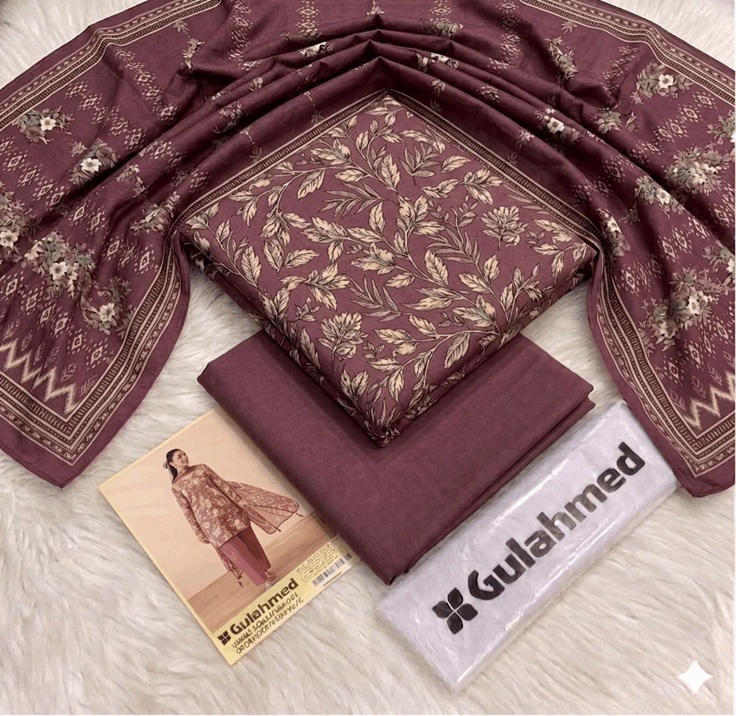 Gulahmed Premium Printed Lawn 3-Piece - Image 2