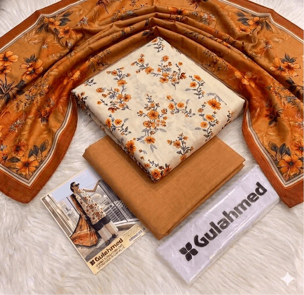 Gulahmed Premium Printed Lawn 3-Piece - Image 2