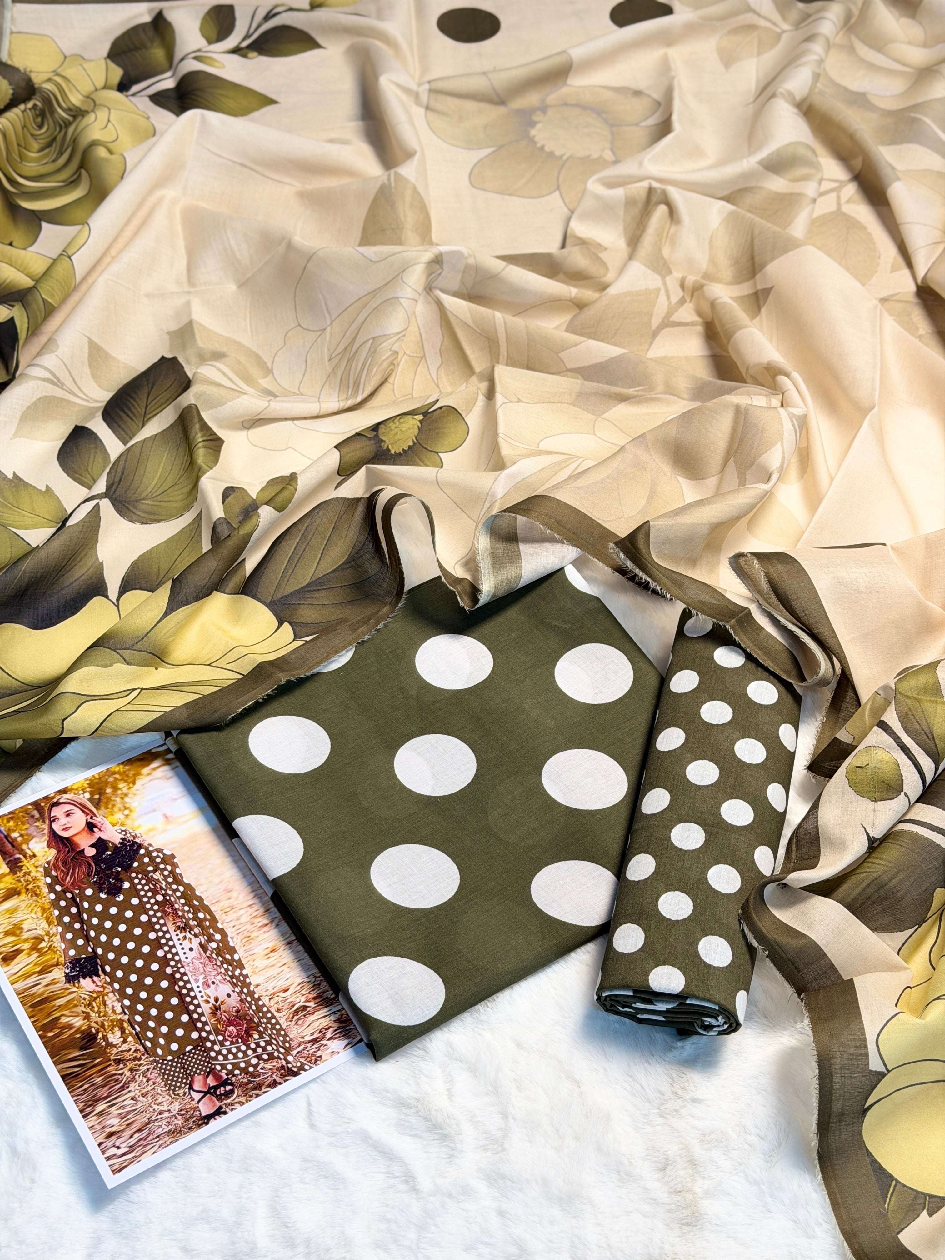 ZEYORAH Polka Dot Lawn 3-Piece - Image 2